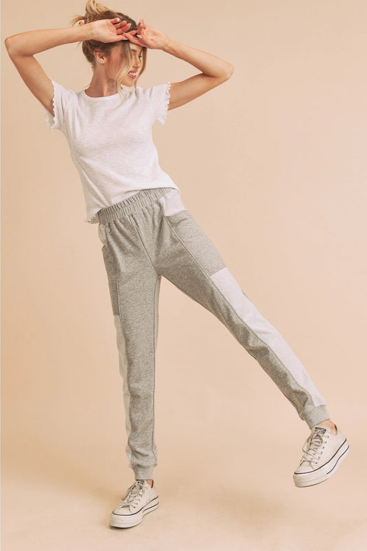 BREE JOGGER IN HEATHER GREY