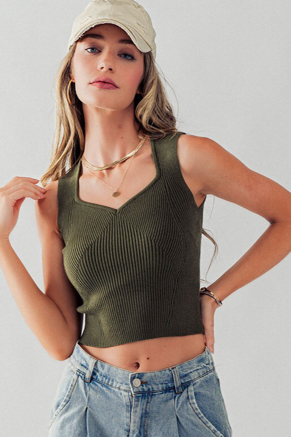 OLIVE SWEATER TANK – The Spruced Goose Boutique & Gifts